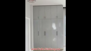 Tủ quần áo gỗ công nghiệp cao áp trần