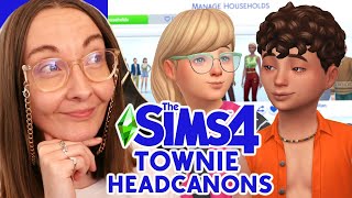 These Sims 4 Townie Headcanons live in my mind rent free! I made townies more interesting