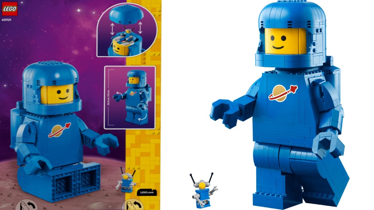 Miscellaneous - Up-Scaled Blue Astronaut Minifigure LEGO instructions