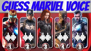 Guess the MARVEL Character by Their Voice 🦸‍♂️ Iron Man, SpiderMan, Avengers | Marvel Quiz