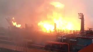 Mt Candy Mt Maestro Expolsion In Kerch Strait Lpg Tanker Sts Fire