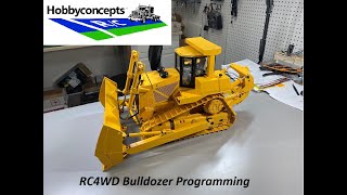 1/14 RC Hydraulic Bulldozer Earth Dozer DXR2 RC4WD - Unboxing, Setup and Programming