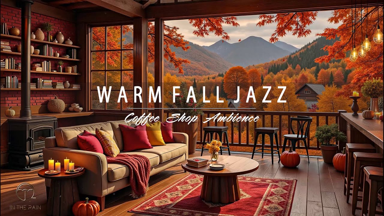 Warm Fall Jazz ☕ | Cozy Coffee Shop Ambience for Relax, Work & Good Mood