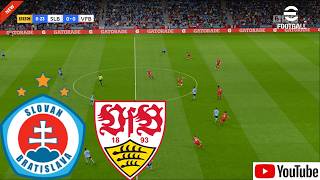 🔴Live : Slovan Bratislava vs VfB Stuttgart I Video Game Simulation I Match Live Stream I 15 oct,2026