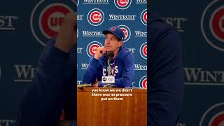 Manager Craig Counsell Chicago Cubs 0-3 Houston Astros #astroswin #cubs #cachorros #yodeportes