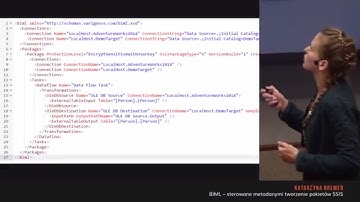BIML - sterowane metadanymi tworzenie pakietów SSIS | Katarzyna Bremer | FDD 2016