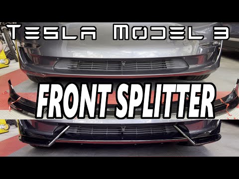 Tesla Model 3 - Evbase Front Splitter