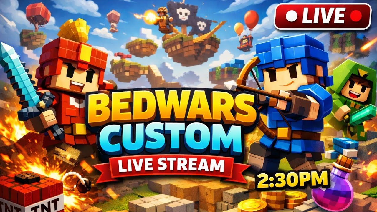 🔴 Blockman Go Bedwars CUSTOM with Subscribers! 🔥 | Join Now