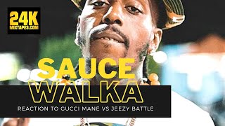 Sauce Walk Reaction to Gucci Mane Vs Jeezy Battle on Instagram