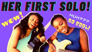 Teaching My Sister Her First Guitar Solo Come Learn With Us