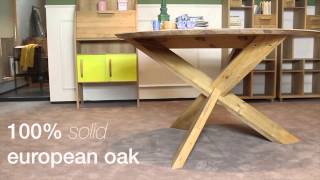 4 Living Presents the Elegant Modern Oak Round Dining Table from Ethnicraft Wealth