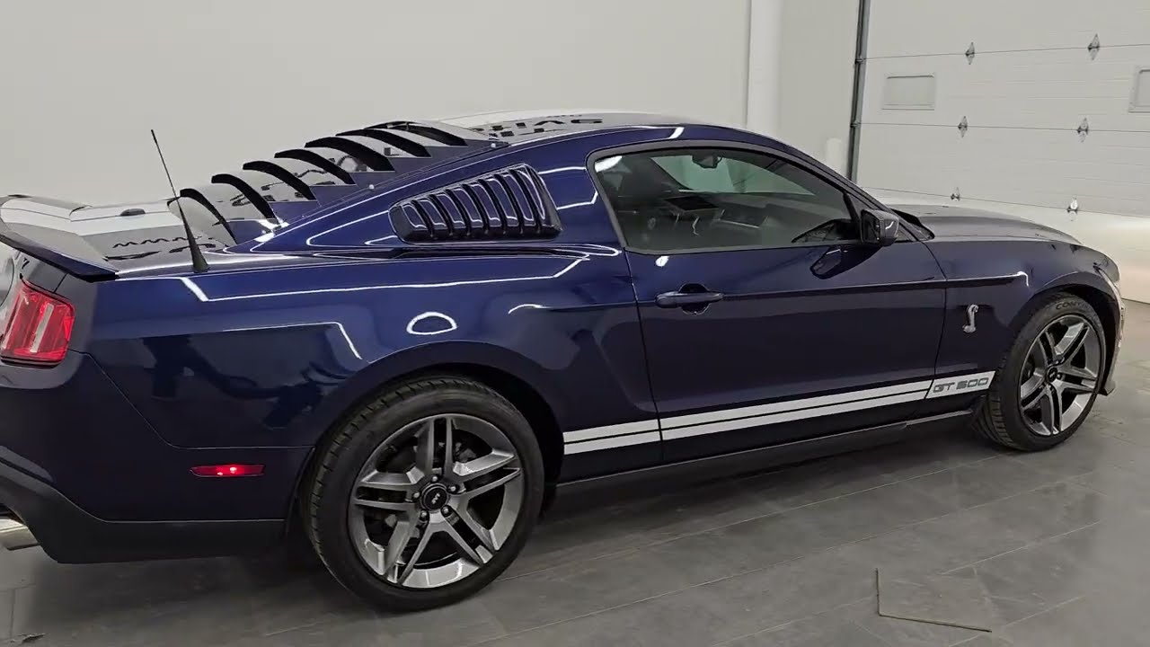 2012 FORD MUSTANG SHELBY GT500 KONA BLUE OXFORD WHITE STRIPES SHAKER 1000 4K WALKAROUND 16290Z