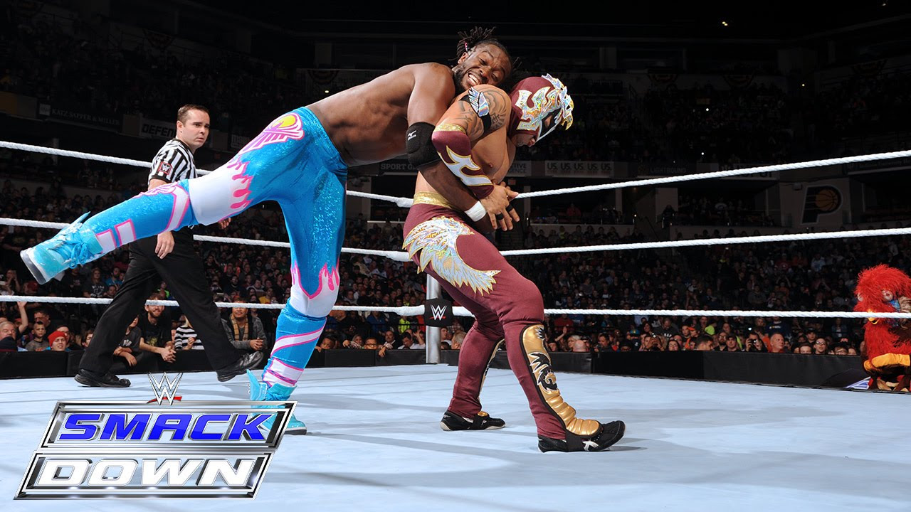 The Lucha Dragons vs Big E  Kofi Kingston SmackDown  26 November 2015