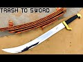 Handmade Shiny but Sharp One Handed SWORD out of Trash