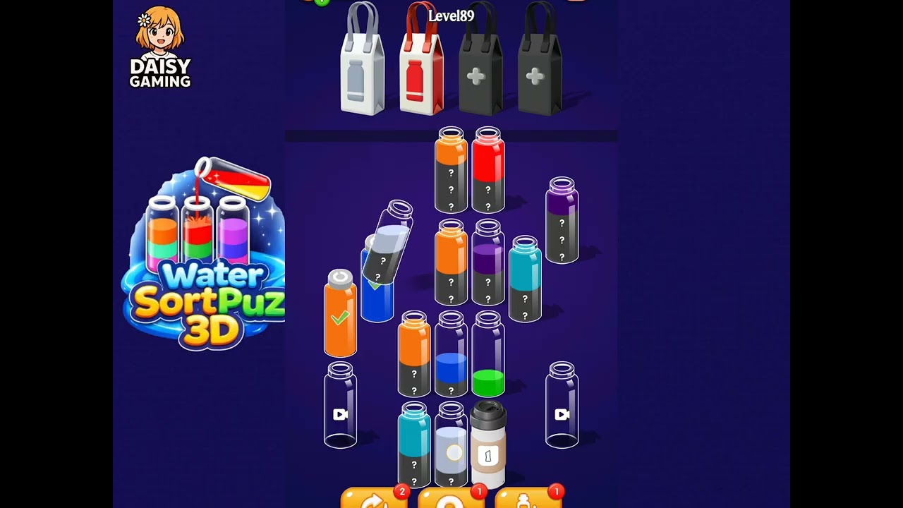 Water SortPuz 3D Level 89 Walkthrough