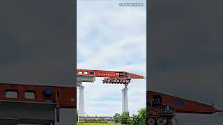 Huge Bridge Girder Launcher Transport #heavyequipment #machinery #construction #engineering #bridge