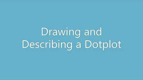 Drawing and Describing a Dotplot