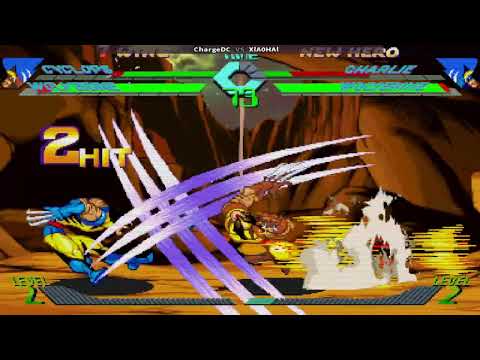 X-Men vs. Street Fighter - Cyclops, Wolverine vs. Charlie, Wolverine