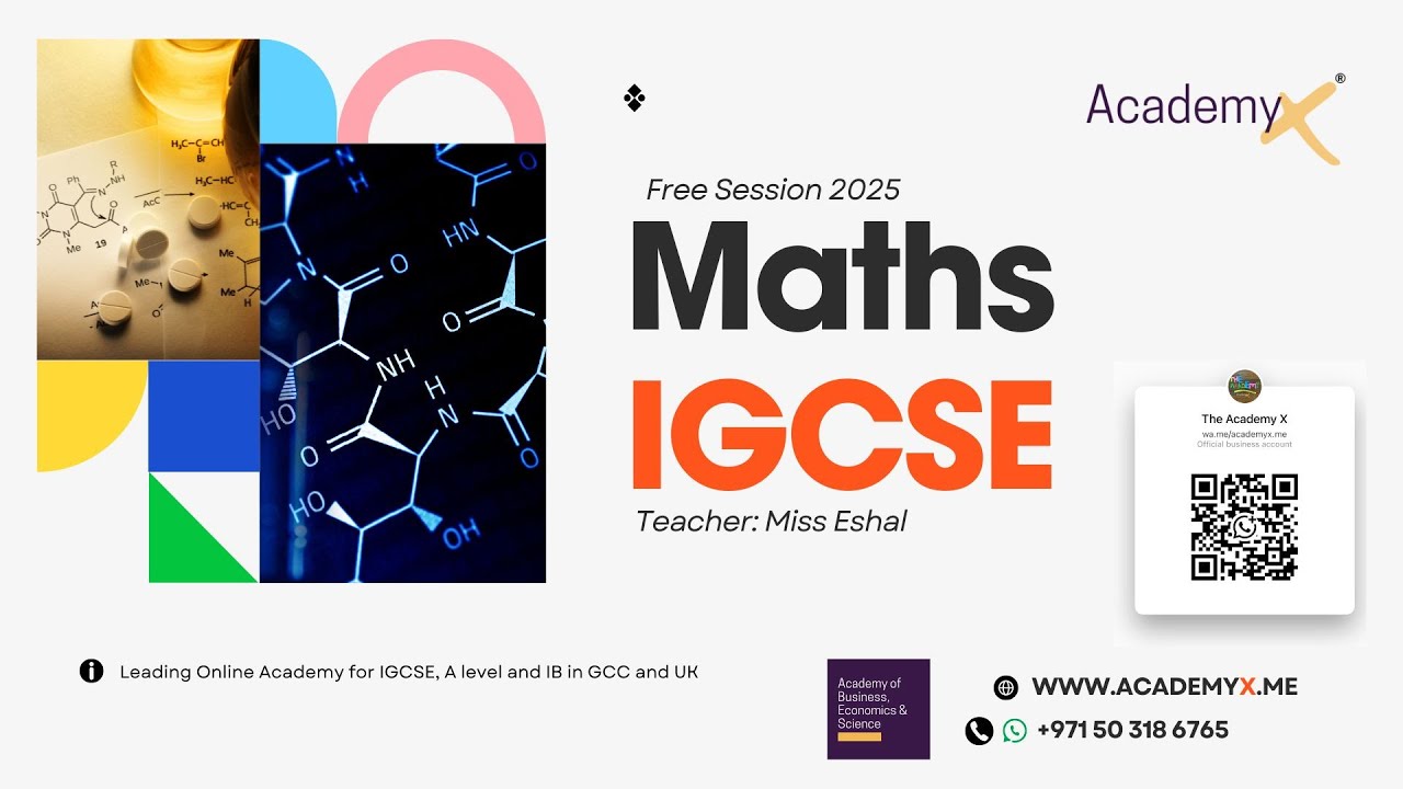 ➗ 3 Hours IGCSE Maths crash course | Academy X | Cambridge & Pearson |3 Hour Session
