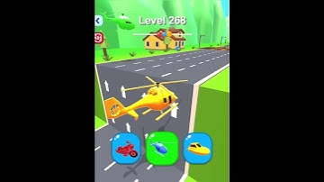 LEVEL 268 Shape shifting game very cool and gnarly hyper casual game.#shapeshifting #shorts #games