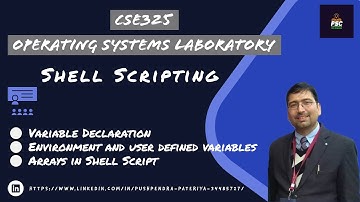Lab Exp 02:: Shell Scripting || Environment and User Defined Variables || Arrays