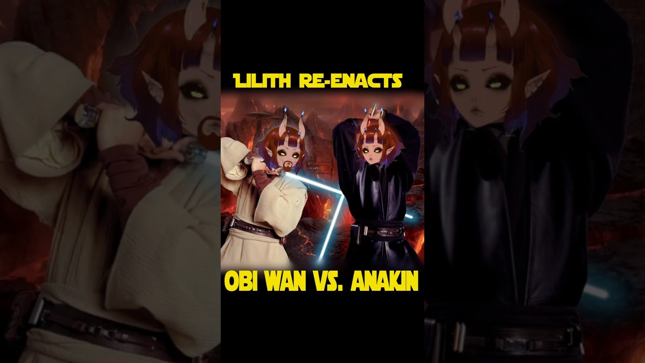 Accurate Anakin Vs. Obi-Wan【Clip】 #eerieleerie #vtuber #starwars #vtuberclips #vtuberen #fyp