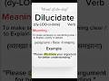 Dilucidate |Vocabulary builder #english #englishlearning #vocabulary #spokenenglish #wordoftheday