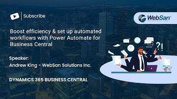 Boost efficiency & set up automated workflows with Power Automate for Business Central
