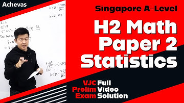 VJC 2022 Prelim Exam Paper 2 | A-Level H2 Math