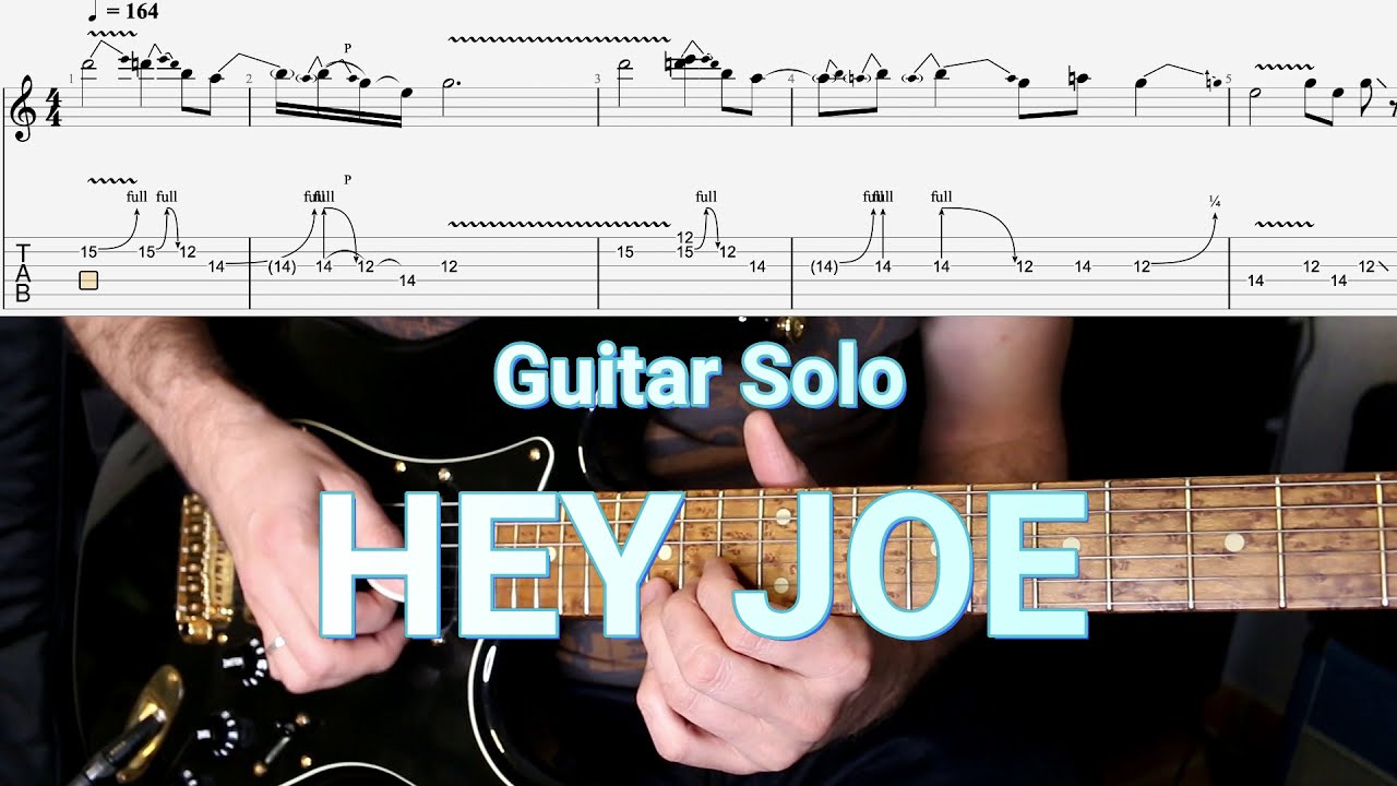 Jimi Hendrix Hey Joe Guitar Solo TAB's (Patreon) YouTube
