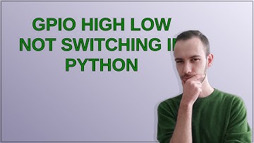 Raspberrypi: GPIO High Low not switching in Python