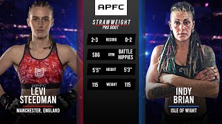 LEVI STEEDMAN VS INDY BRIAR | #APFC8 | FIRST PRO WOMENS BOUT IN APFC HISTORY! #FULLFIGHT