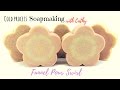 Funnel pour cold process soap DIY how to easy beginners tutorial soap making in vertical mold 🌼073