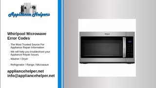 Whirlpool Microwave Error Codes