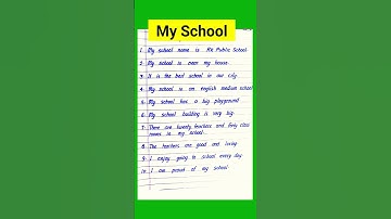 My School Essay in English / 10 Lines Essay on My School #essaywriting #myschoolessay