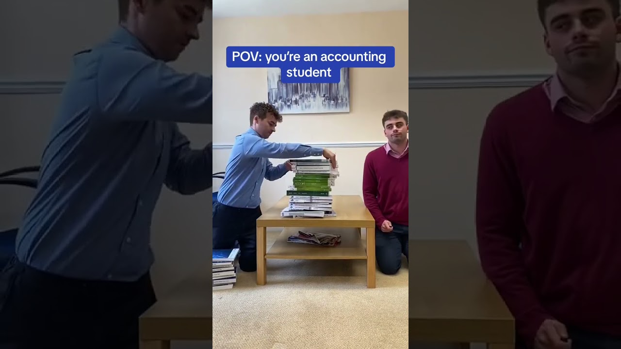 Studying to be an accountant be like...