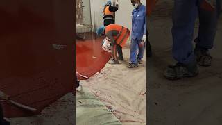How to Apply Ucrete Polyurethane Floor Coating #foryou #epoxy #trending #viral #video #like #shorts