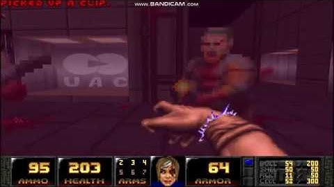 Lt. Typhon shoots a buncha zombies and meets a cyberdemon