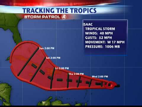 Tropical Storm Isaac forms in Atlantic - YouTube