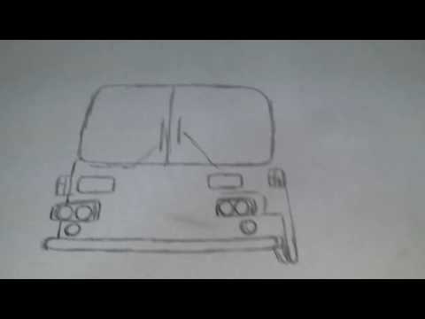 車 トラック バスなどの絵の描き方 イラスト描いて見ました その1 Youtube