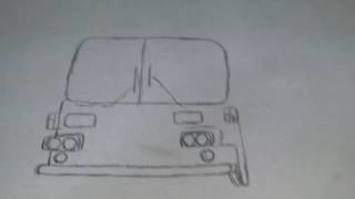 車 トラック バスなどの絵の描き方 イラスト描いて見ました その1 Youtube