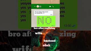 Before Texting Wife vs After Texting Wife 😢💔 | Emotional Viral Meme | Husband #trending #memes #vira