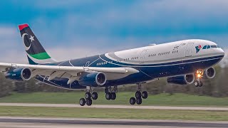 RARE* Libya Government | 5A-ONE | Airbus A340-213 LANDING at Basel Airport (EuroAirport). screenshot 5