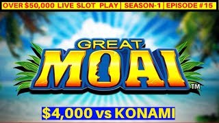 $4,000 On GREAT MOAI Konami Slot Machine | Season - 1 | EPISODE #15 screenshot 5