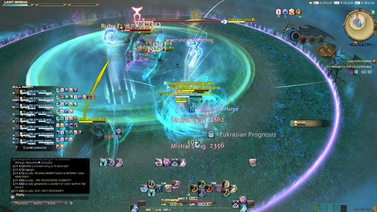 FF14 - The Weapon's Refrain Ultimate (UWU) Clear - SMN PoV