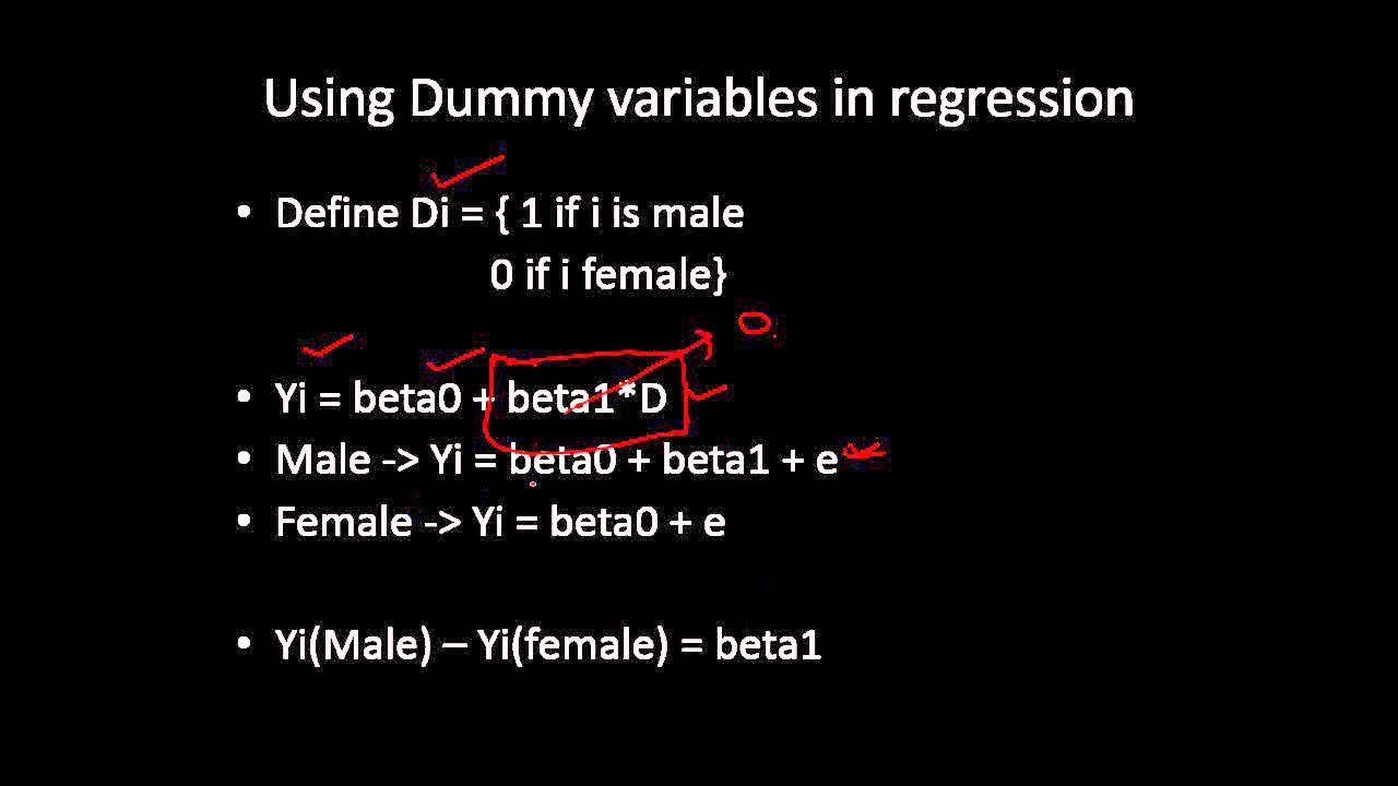 Understanding Dummy variables & their uses in Regression - YouTube