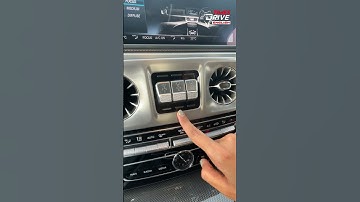 Mercedes-Benz G400d features electronic differential lock buttons for tackling rough terrain