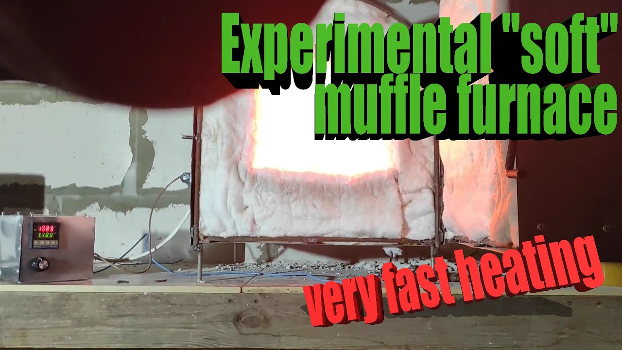 Homemade muffle furnace.