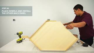 Framed Style Cabinet Assembly Wall Diagonal Corner Cabinet WDC2436