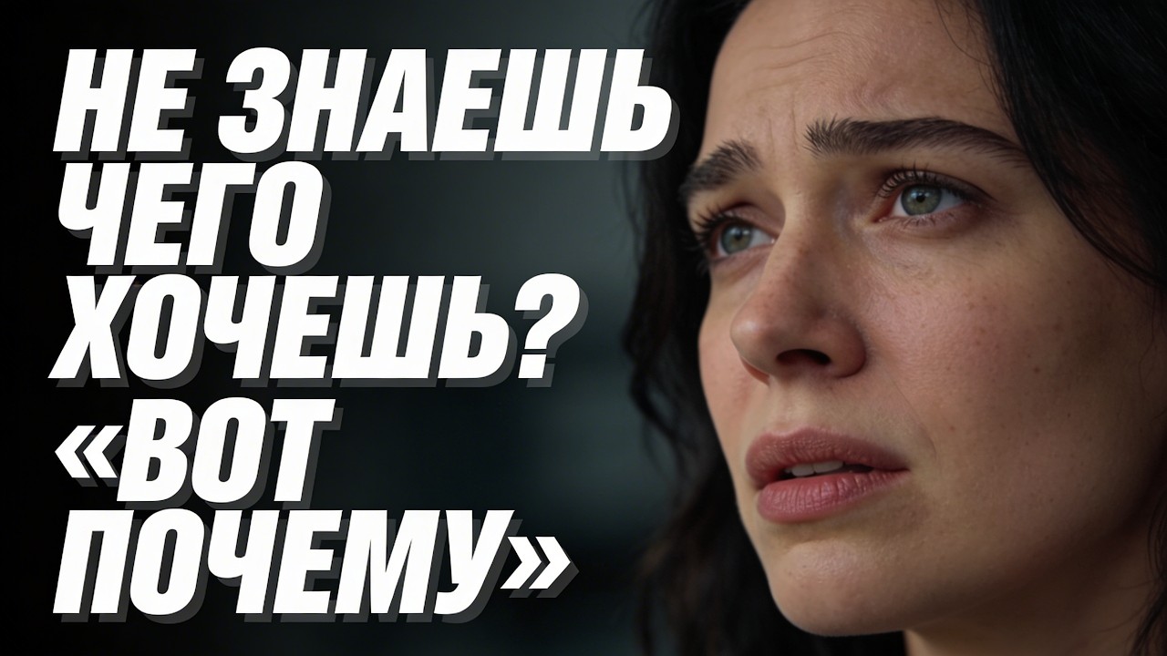 Ты не знаешь, чего хочешь? Вот настоящая причина